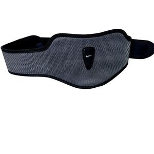 Nike Weightlifting Belt Unisex XL Gray Black Excellent Padded Mesh Support